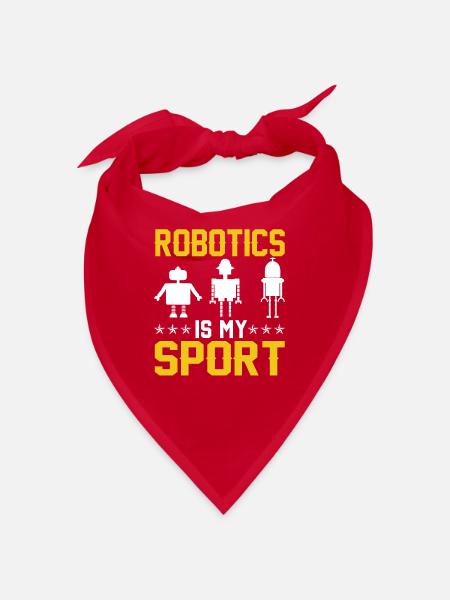 Roboter Programmierer Automatisierungstechniker - Bandana - Rot - Vorne