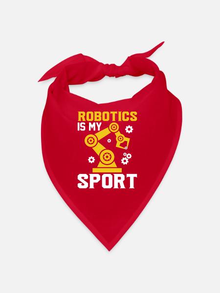 Robot Programmer Automation Technician - Bandana - red - Front
