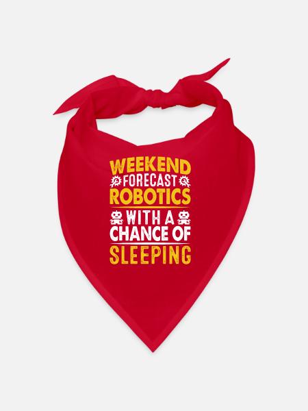 Robot Programmer Automation Technician - Bandana - red - Front