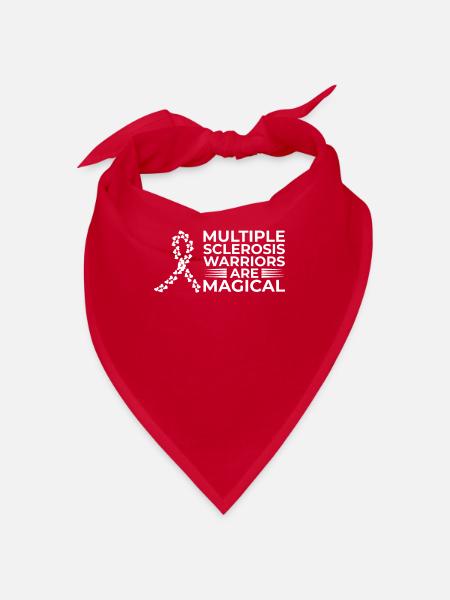 Multiple Sclerosis Awareness - Bandana - red - Front