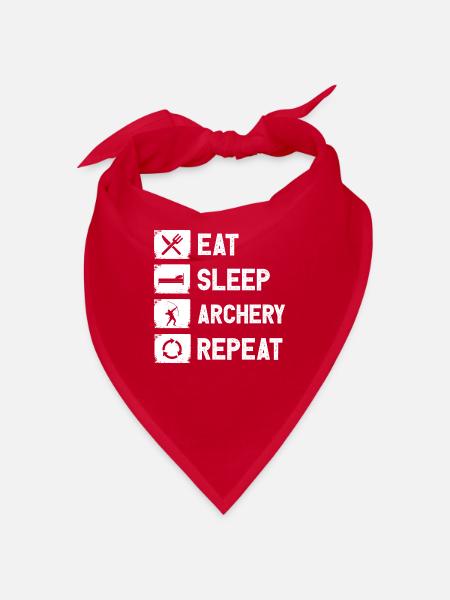 Bow Arrow Archery Sagittarius Hunting Sport Bow - Bandana - red - Front
