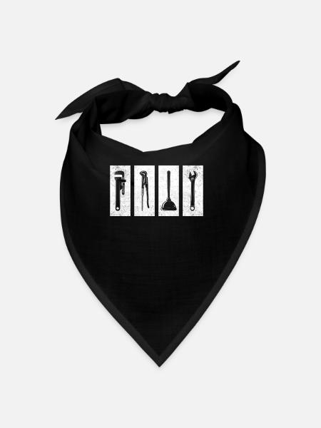 Régulateur de pression de soupape de pompe de chauffagiste - Bandana - noir - Devant