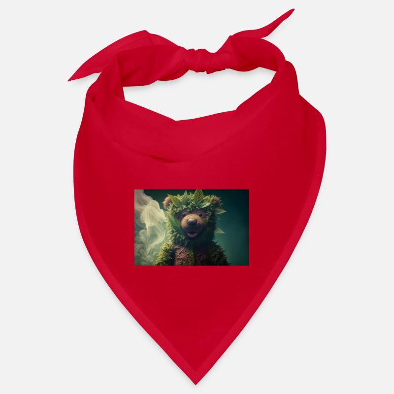 bear cannabis smoke weed Bandana