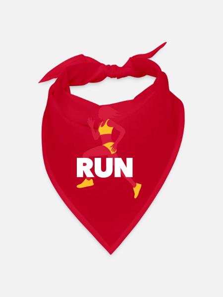 Running T-Shirt - Workout - Fitness - Bandana - red - Front