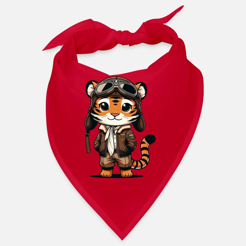 Cute Tiger Pilot Bandana