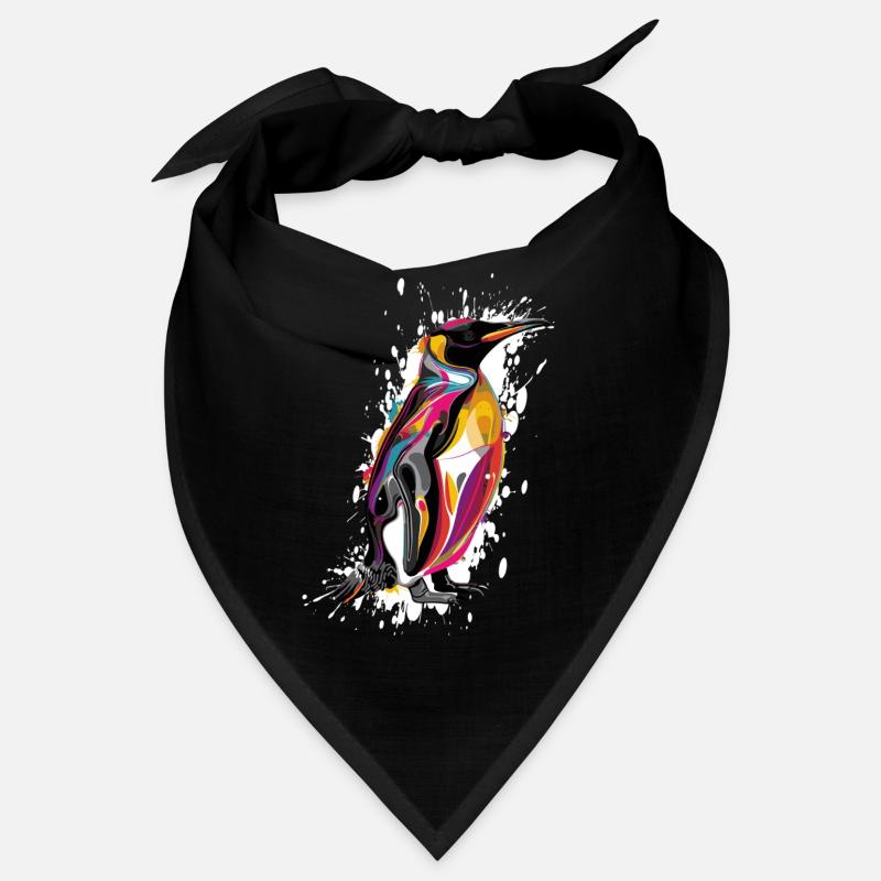 Color Explosion Penguin Bandana