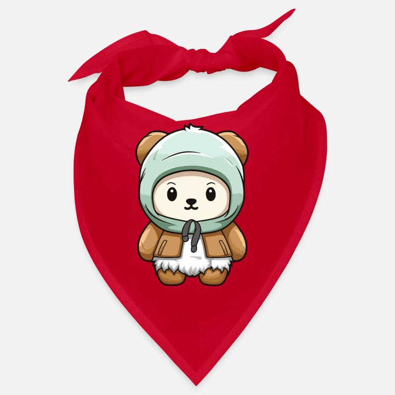 Polar Bear Winter Polar Bear Baby Comic Bandana