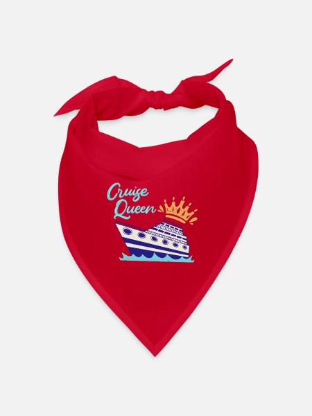 Cruise Queen Kreuzfahrt Kreuzfahrtschiff - Bandana - Rot - Vorne
