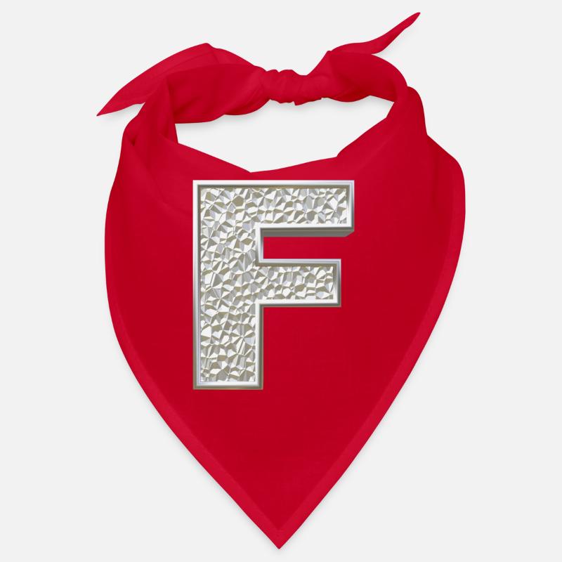 F, lettre, lettre F, initiale, initiale F, monogramme, Bandana