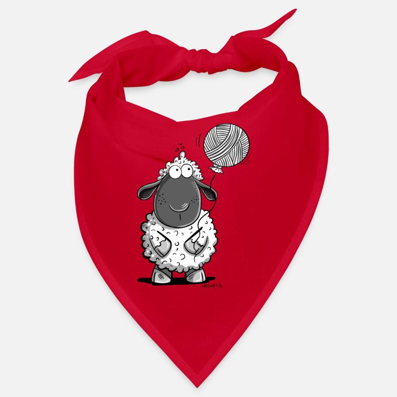 Sheep with wool balloon Bandana