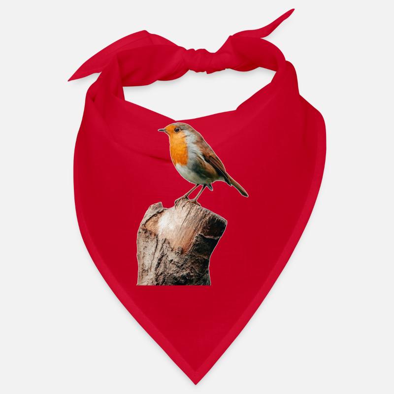 Rotkehlchen - Bandana - Rot