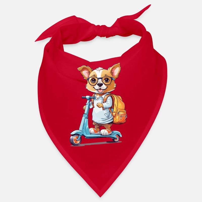 Chien mignon école débutant façon conception Bandana