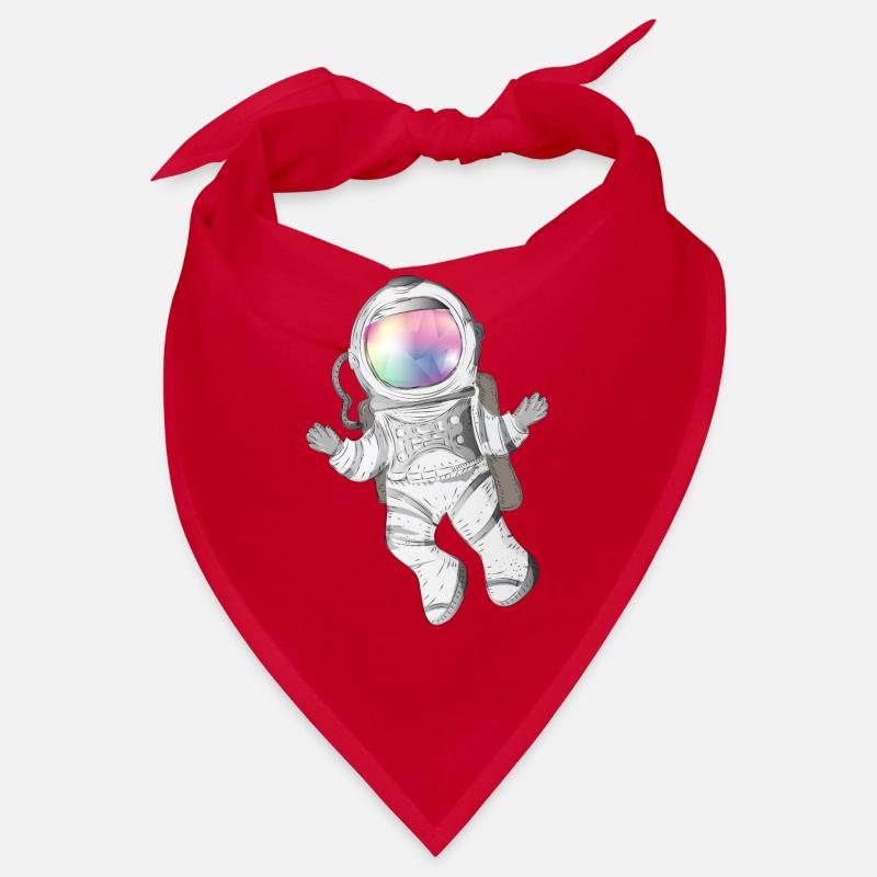 Astronaute dessinant dans des couleurs chatoyantes Bandana