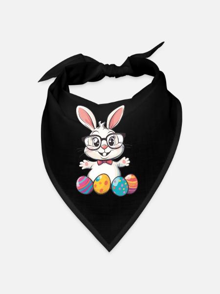 Osterhase - Bandana - Rot - Vorne