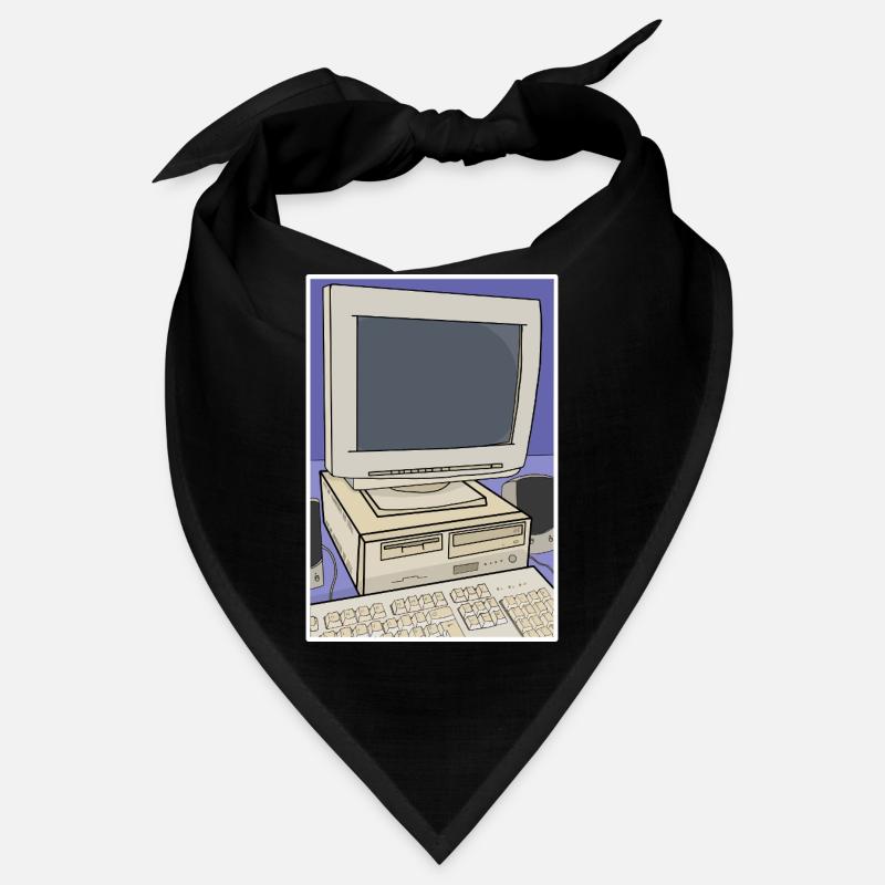 Retro-Computer-Desktop-Einrichtung Bandana