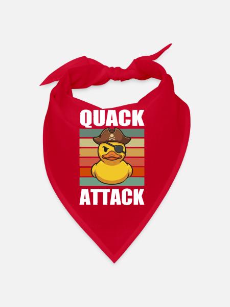 Piratenten-Quack-Angriff - Bandana - Rot - Vorne