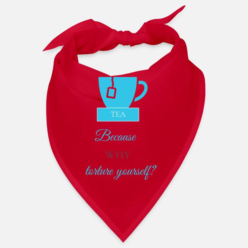 TEA-RIFFIC (Light Blue + Grey) Bandana