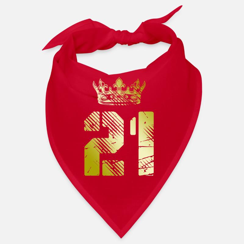 21 Number crown Bandana