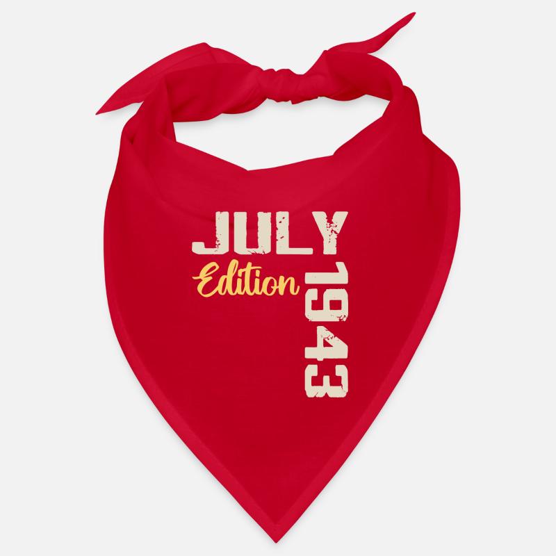 Juli 1943 Geburtstagsshirt Juli 1943 Bandana