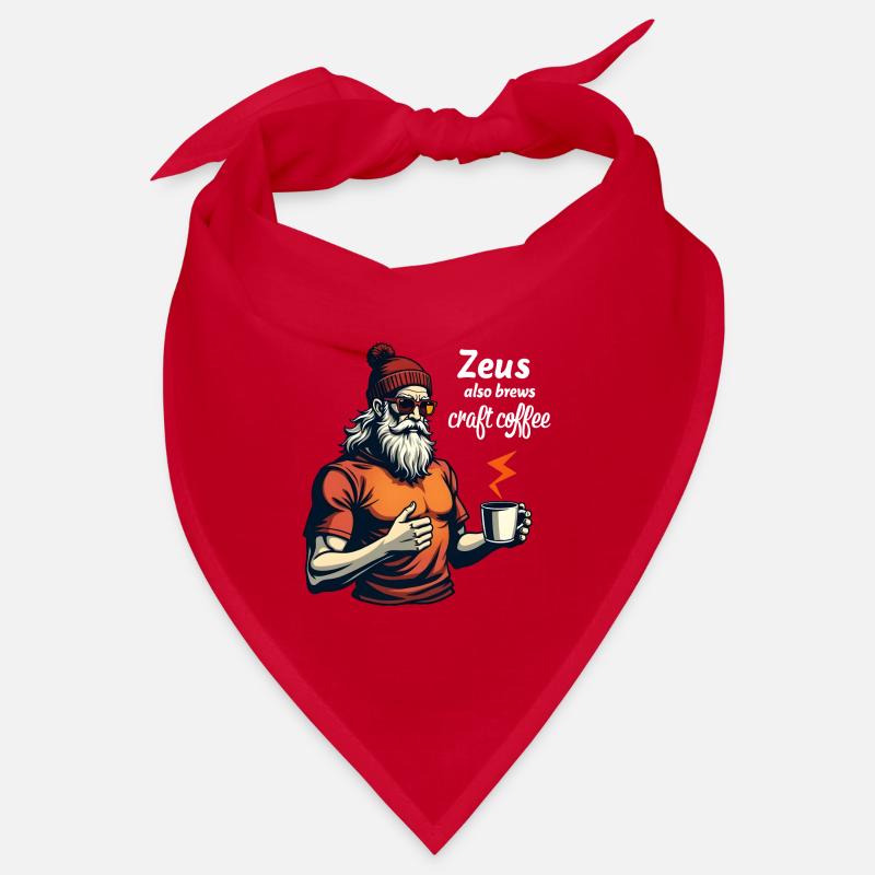 Zeus also brews craft coffee! Bandana