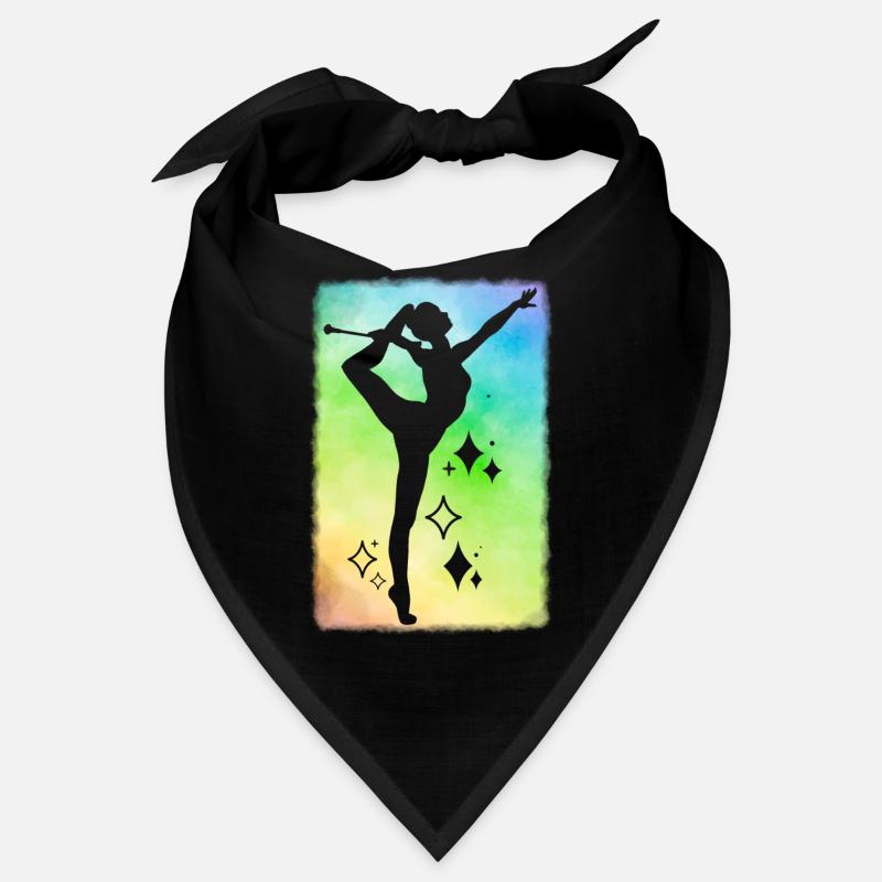 Twirleuse raindow background Bandana