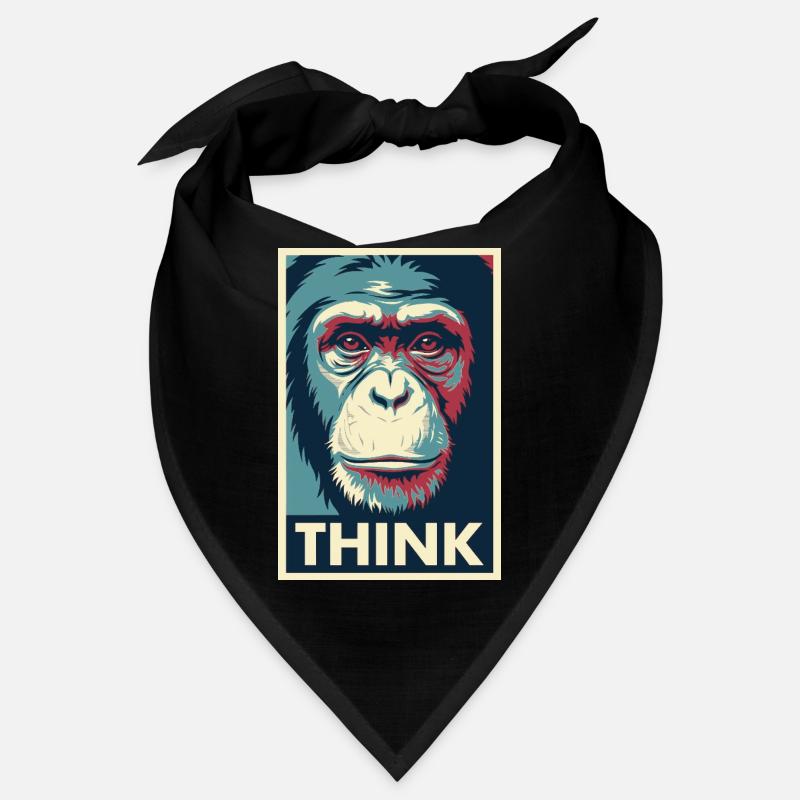 Affiche pop art Monkey Thinking Bandana