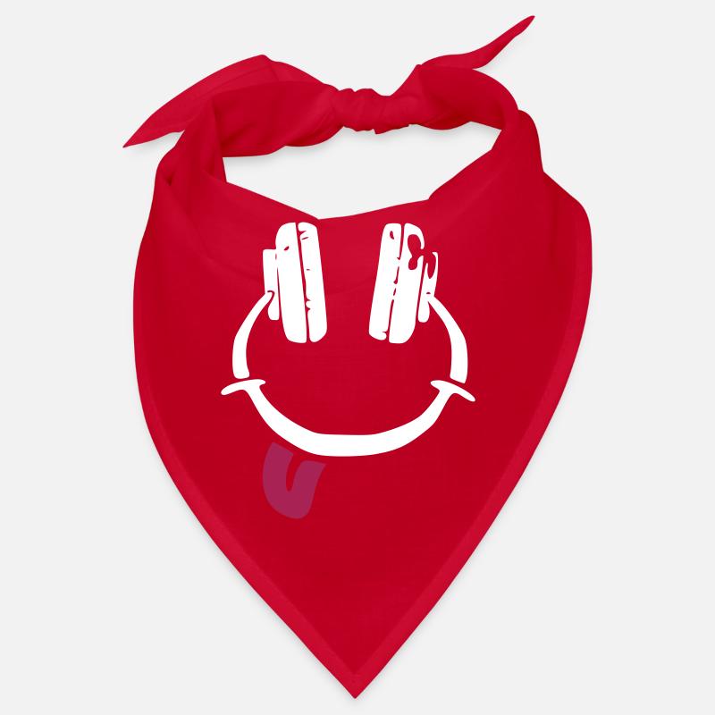 Casque d'écoute - smiley - langue Bandana