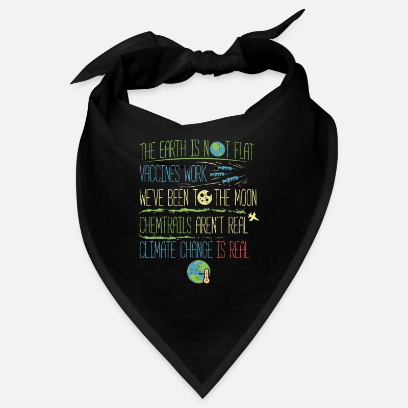Flat Earth Climate change is real Bandana