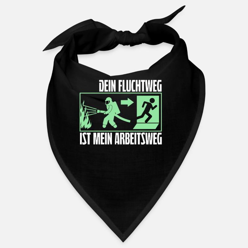 Feuerwehr Brandbekämpfung Geschenk · Arbeitsweg Bandana