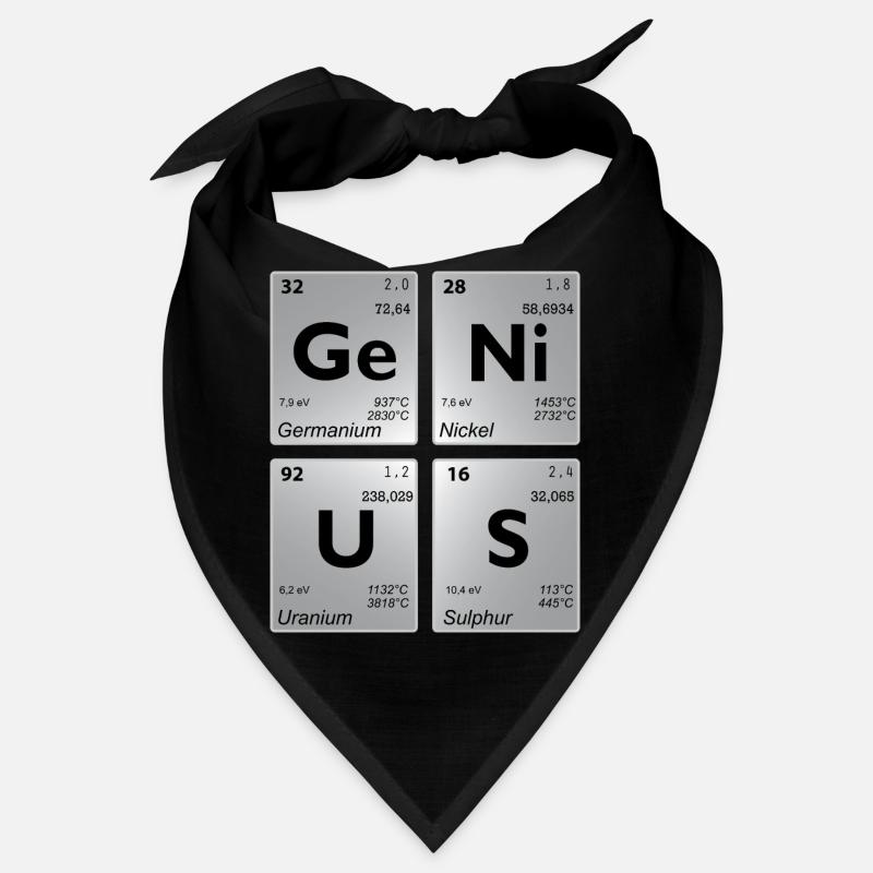 GENIUS Periodensystem grey shadow Bandana