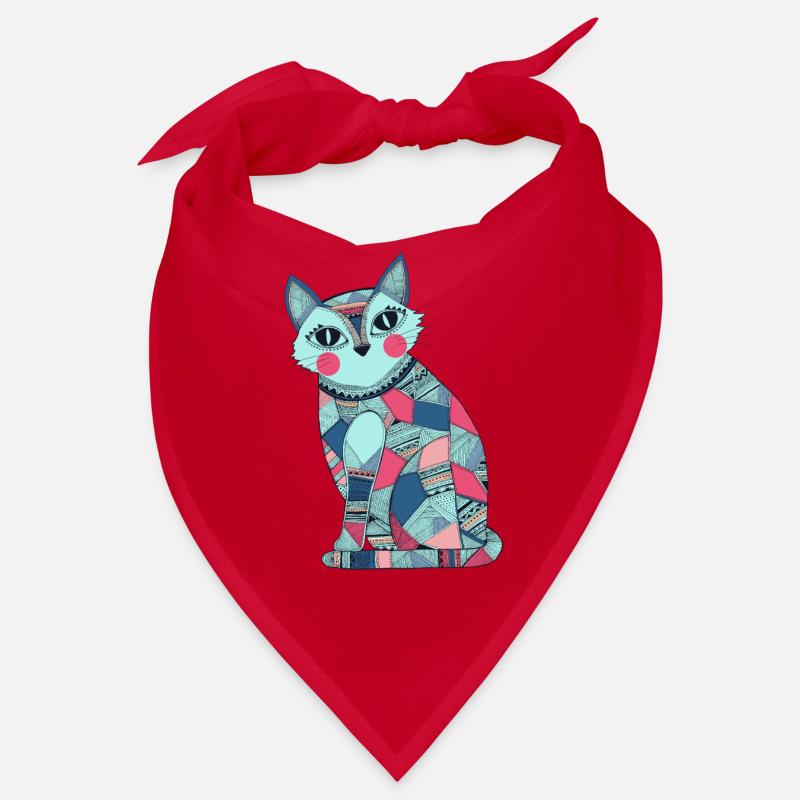 Patchwork Katze Bandana