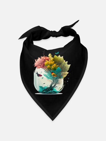 La forêt miniature - Bandana - noir - Devant