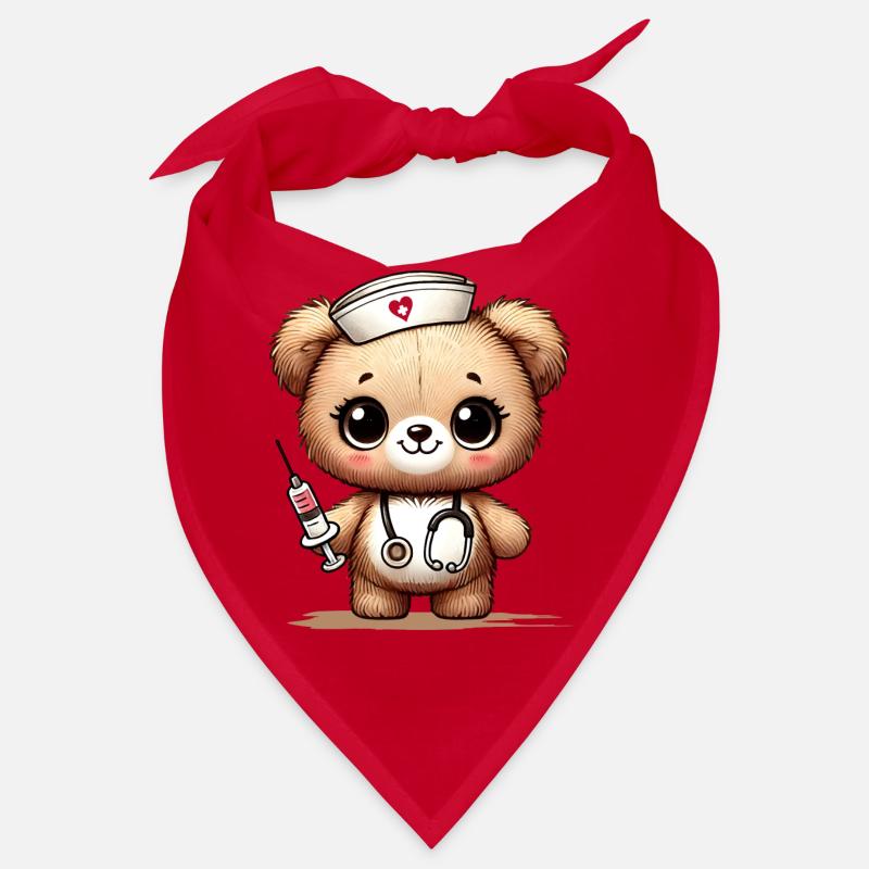 Bezauberndes Kuscheltier als Krankenschwester Bandana