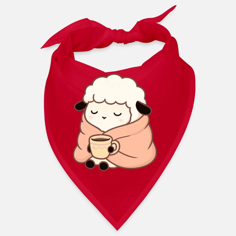 Sheep with Tea – Calm Illustration Bandana