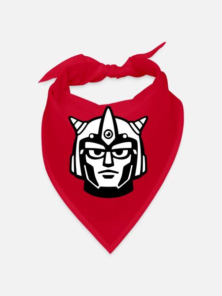 Doomforge Roboter Gesichtshelm - Bandana - Rot - Vorne