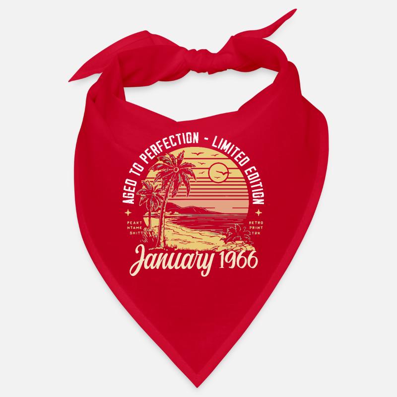 1966 Geburtstag Januar 1966 - Geschenk Januar 1966 Bandana