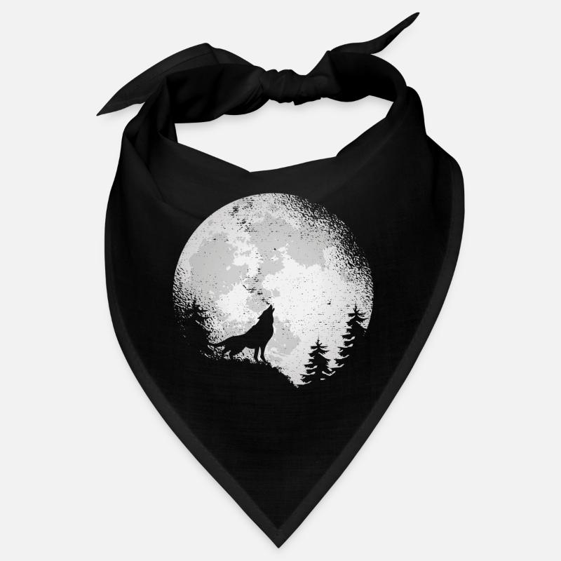 Wolf Conservation Predators Nature Full Moon Forest Bandana