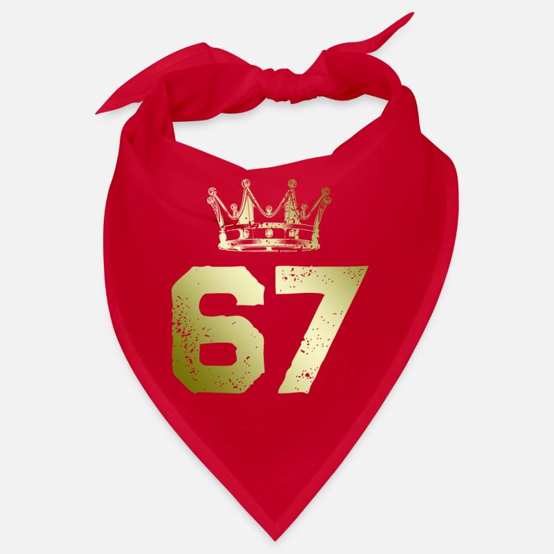 67 Number crown Bandana