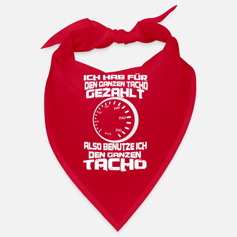 auto geschwindigkeit tacho spruch Bandana