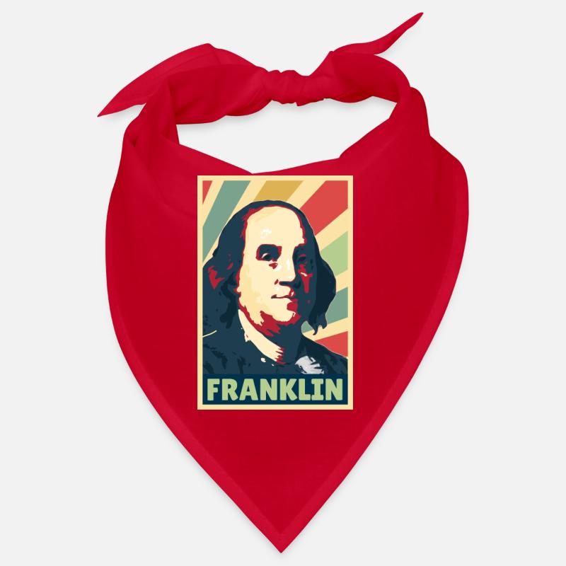 Benjamin Franklin Vintage Farben Bandana