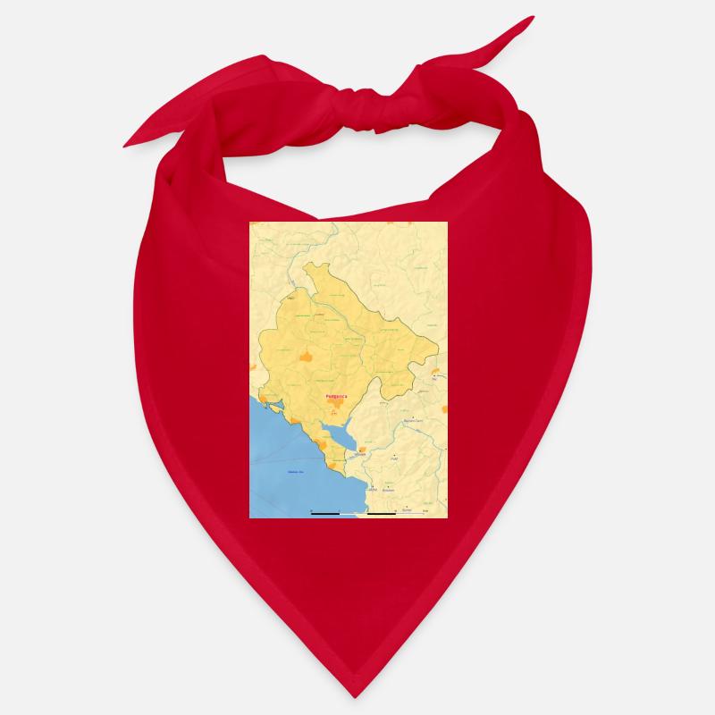 Montenegro Map Map Bandana