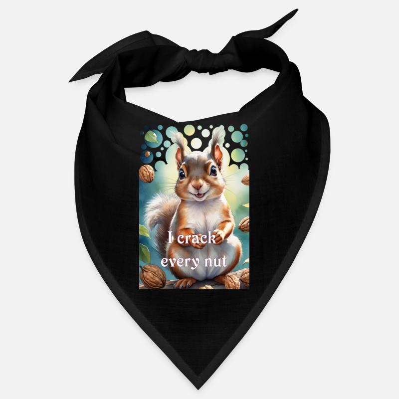 Clever squirrel I crack every nut Bandana