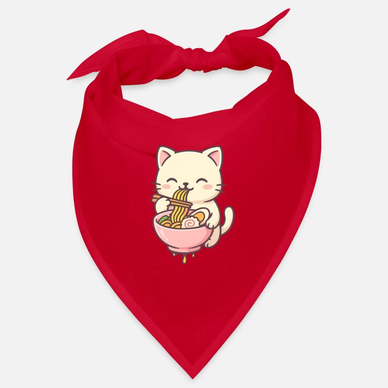 Cute cats with pasta salad design Bandana