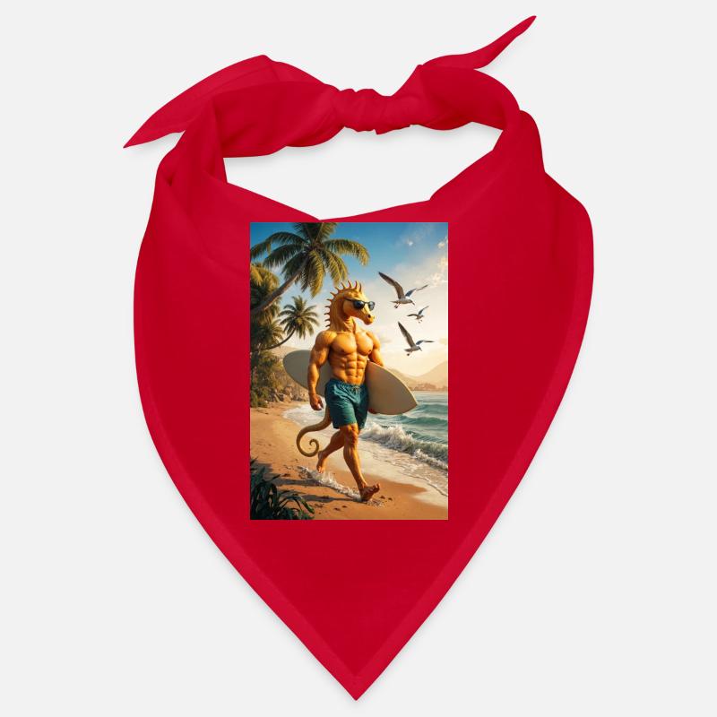 Surfer Humanoid Seahorse Bandana