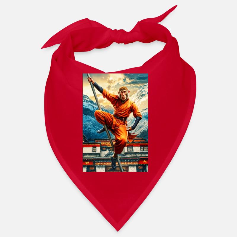 Humanoider Affe Shaolin Mönch - Bandana - Rot