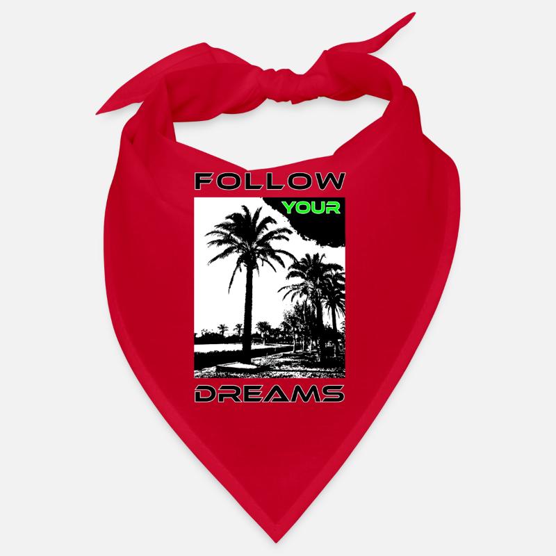 Palmengesichter im Schwarzweißstil Bandana