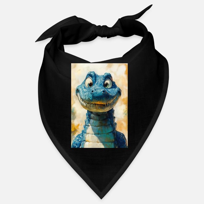Illustration eines Krokodils Bandana
