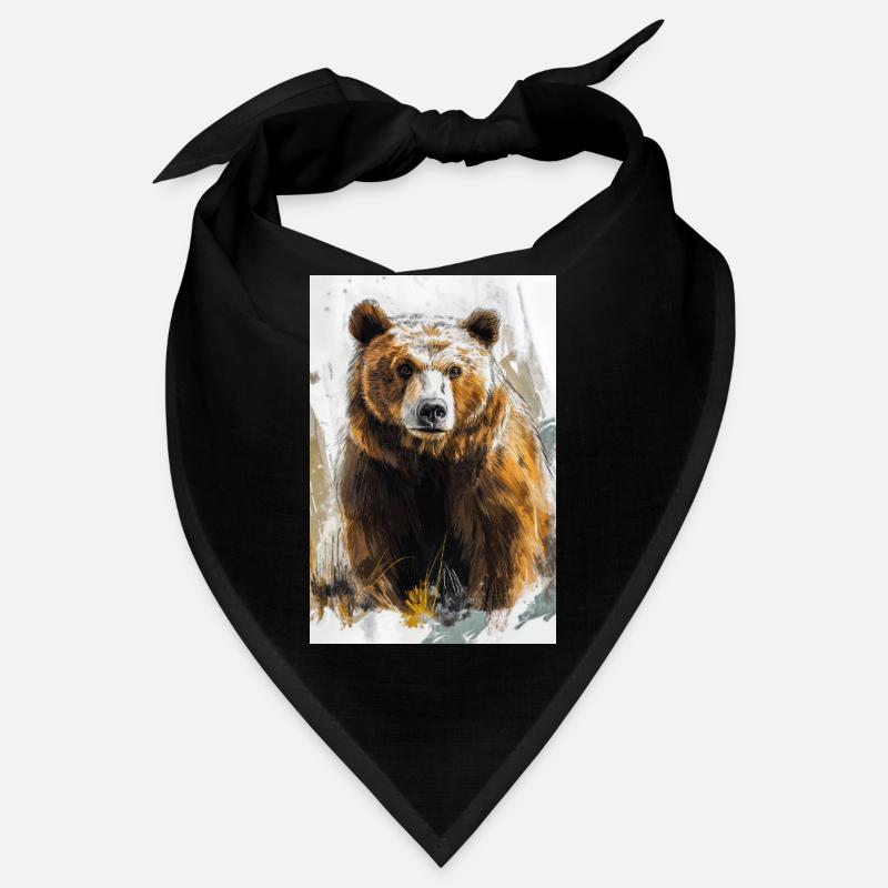 Illustration eines Bären Bandana