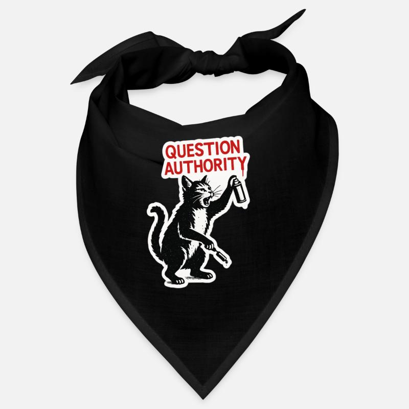 Cat Rebel: Question Authority Bandana
