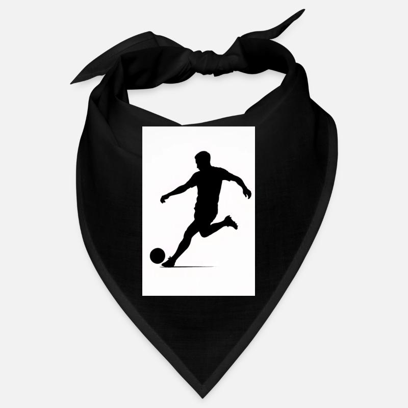 Fußball-Silhouette in Bewegung Bandana